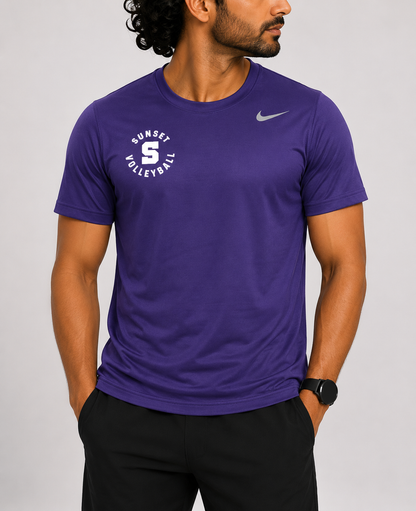 Nike Men Sport Purple T Shirt