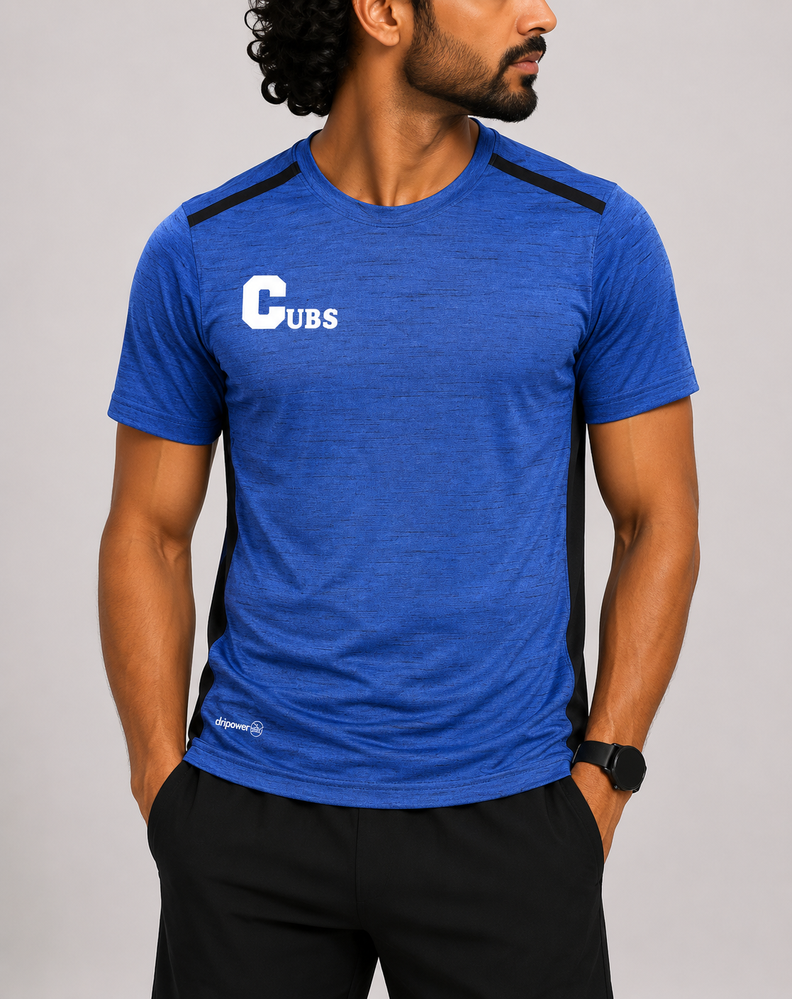 Russell Men Sport Blue T Shirt