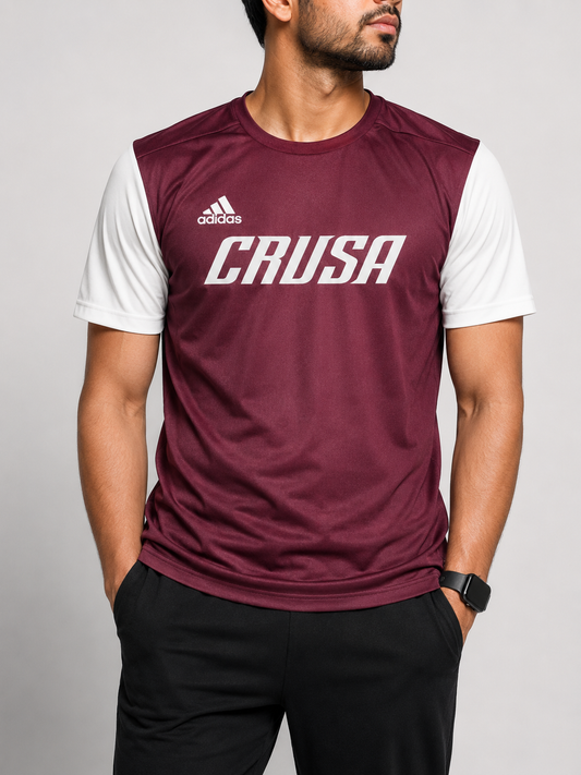 Adidas Men Sport Maroon T Shirt