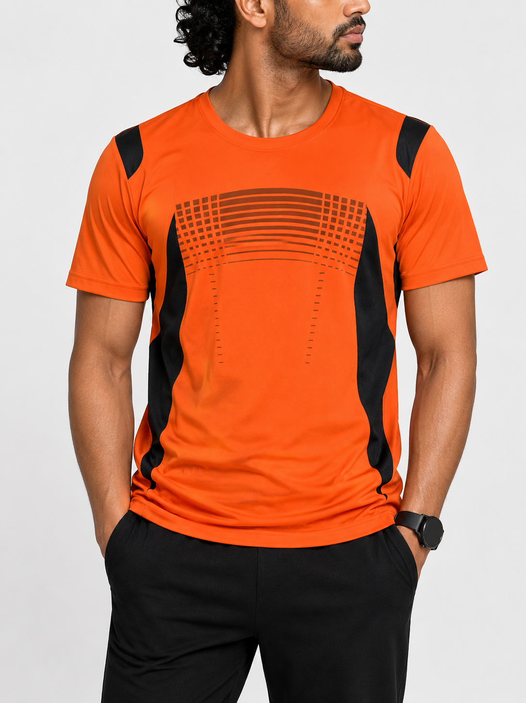 Zity Men Sport Orange T Shirt