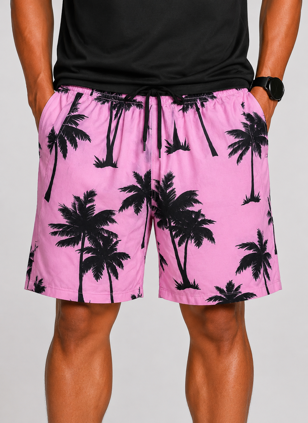 Gorglitter Men Sport Pink Short