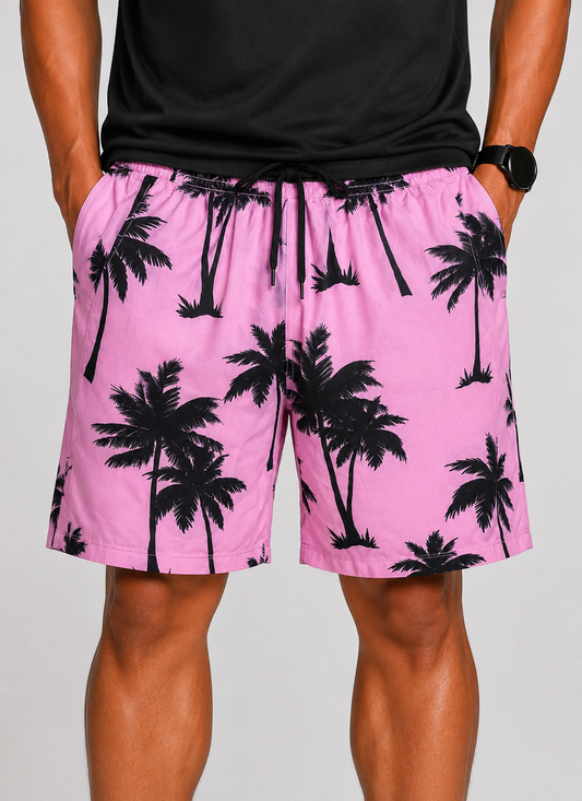 Gorglitter Men Sport Pink Short