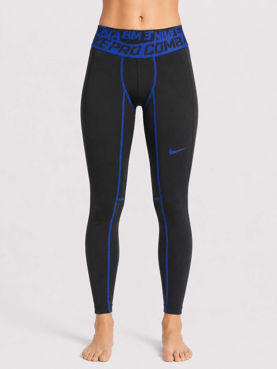 Nike Women Black Sport Tights