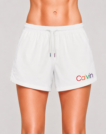 Calvin Klein Women White Sport Short