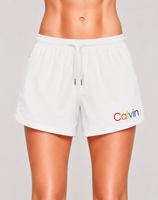 Calvin Klein Women White Sport Short