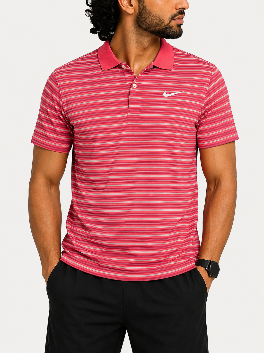 Nike Men Sport Pink Polo T Shirt