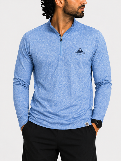 Flag & Anthem Men Sport Blue Polo T Shirt