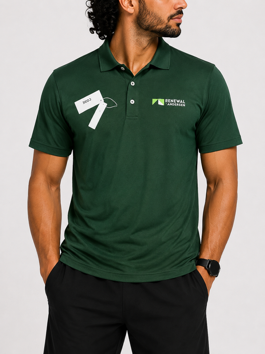 Core 365 Men Sport Green Polo T Shirt