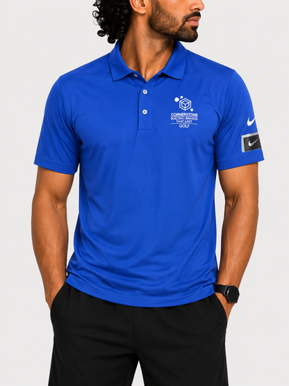 Nike Golf Men Sport Blue Polo T Shirt