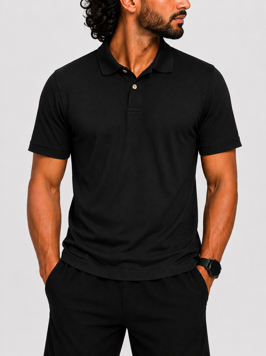 Extreme Men Sport Black Polo T Shirt