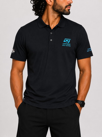 4 Head Men Sport Black Polo T Shirt