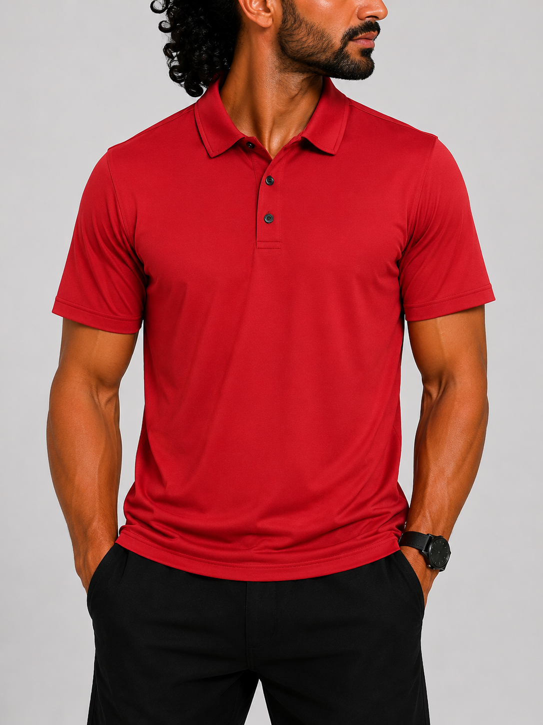APT.9 Men Sport Red Polo T Shirt