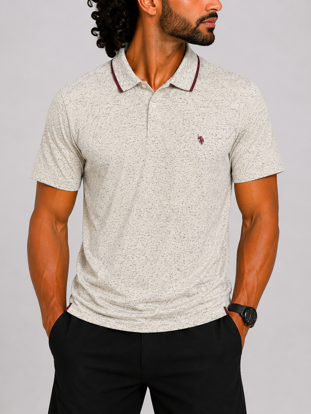 Polo U.S. Assn Men Sport Cream  Polo T Shirt – Preloved Labels