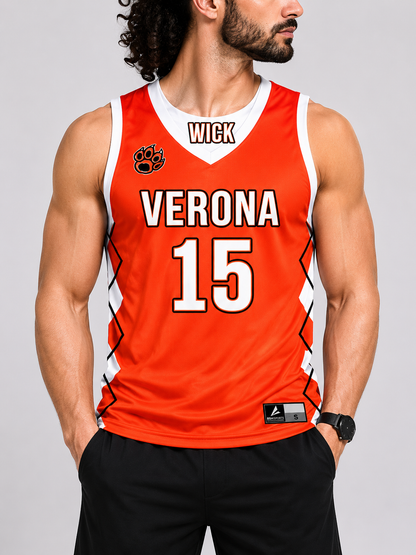 BSN Sport Men Sport Orange Vest T Shirt