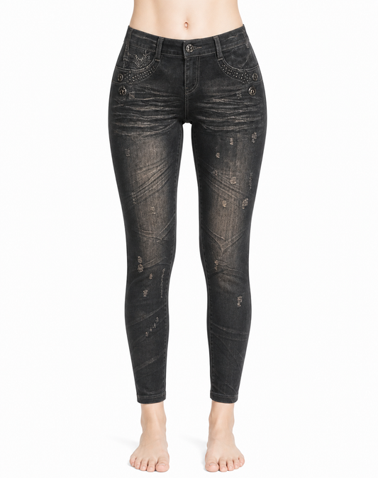 So Nice Jeans Women Brown Sport Tights