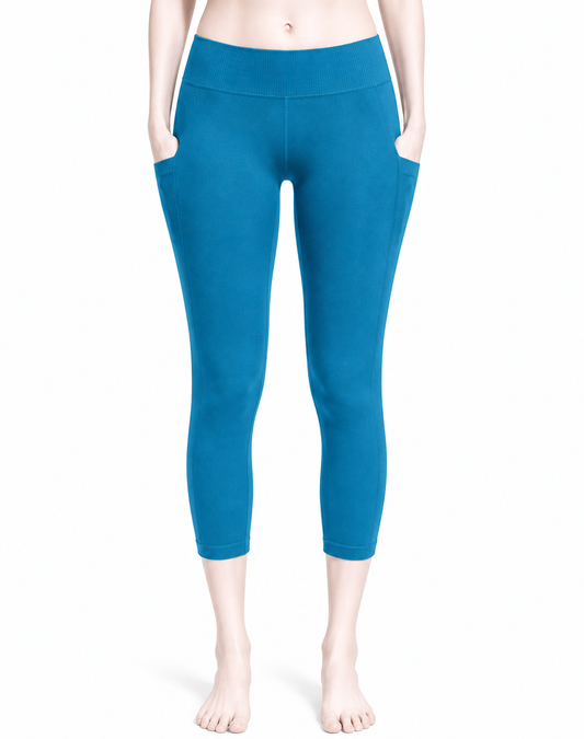 Suzy Shier Women Blue Sport Tights