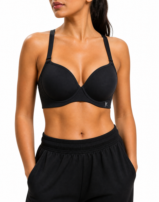 Danskin Now Women Sport Black Bra