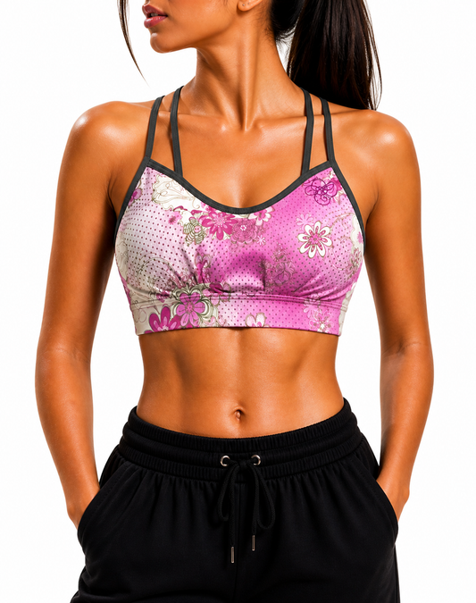 Asics Women Sport Pink Bra