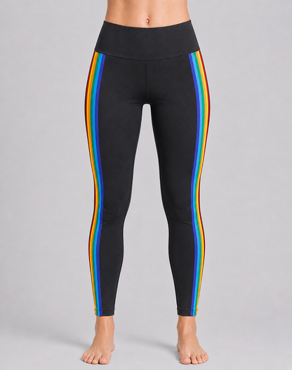 Series 8 Women Black Sport Tights