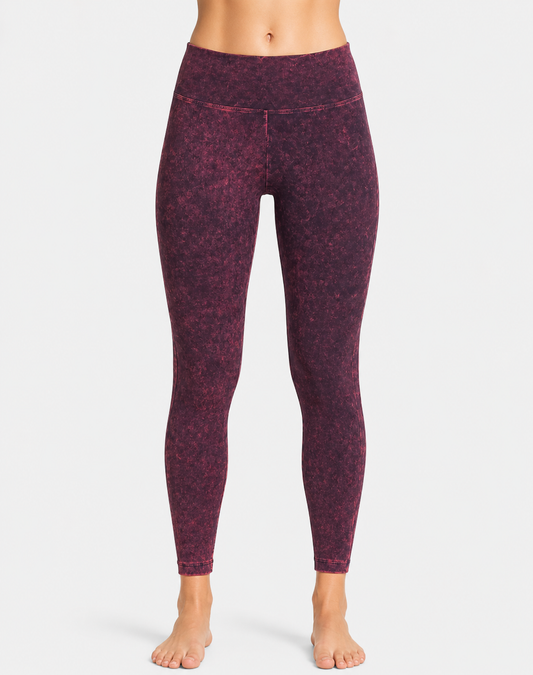 Zenana Signature Women Maroon Sport Tights