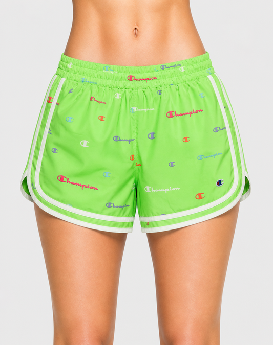 Champion Women Green Sport Short