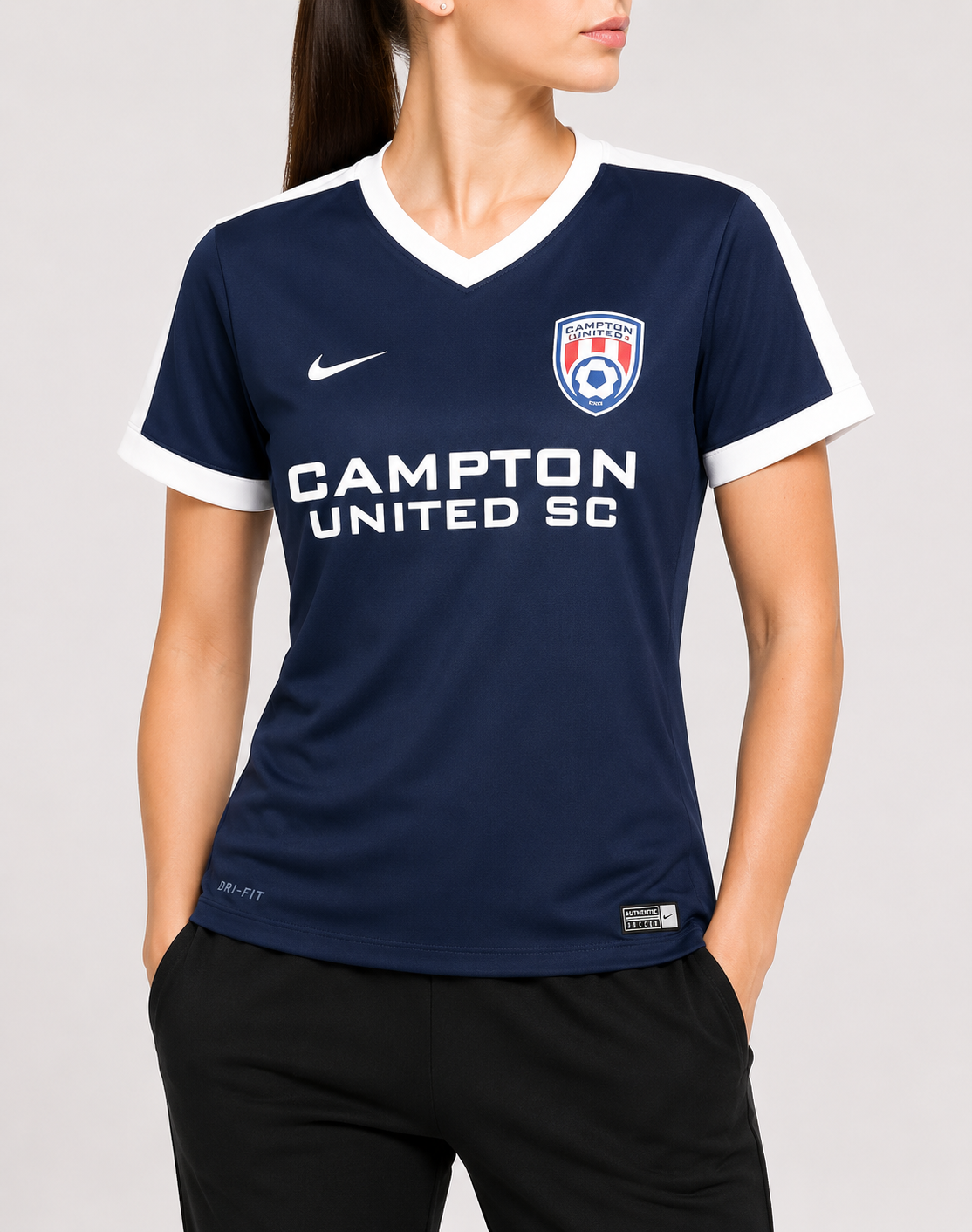 Nike Dri Fit Women Sport Blue T Shirt