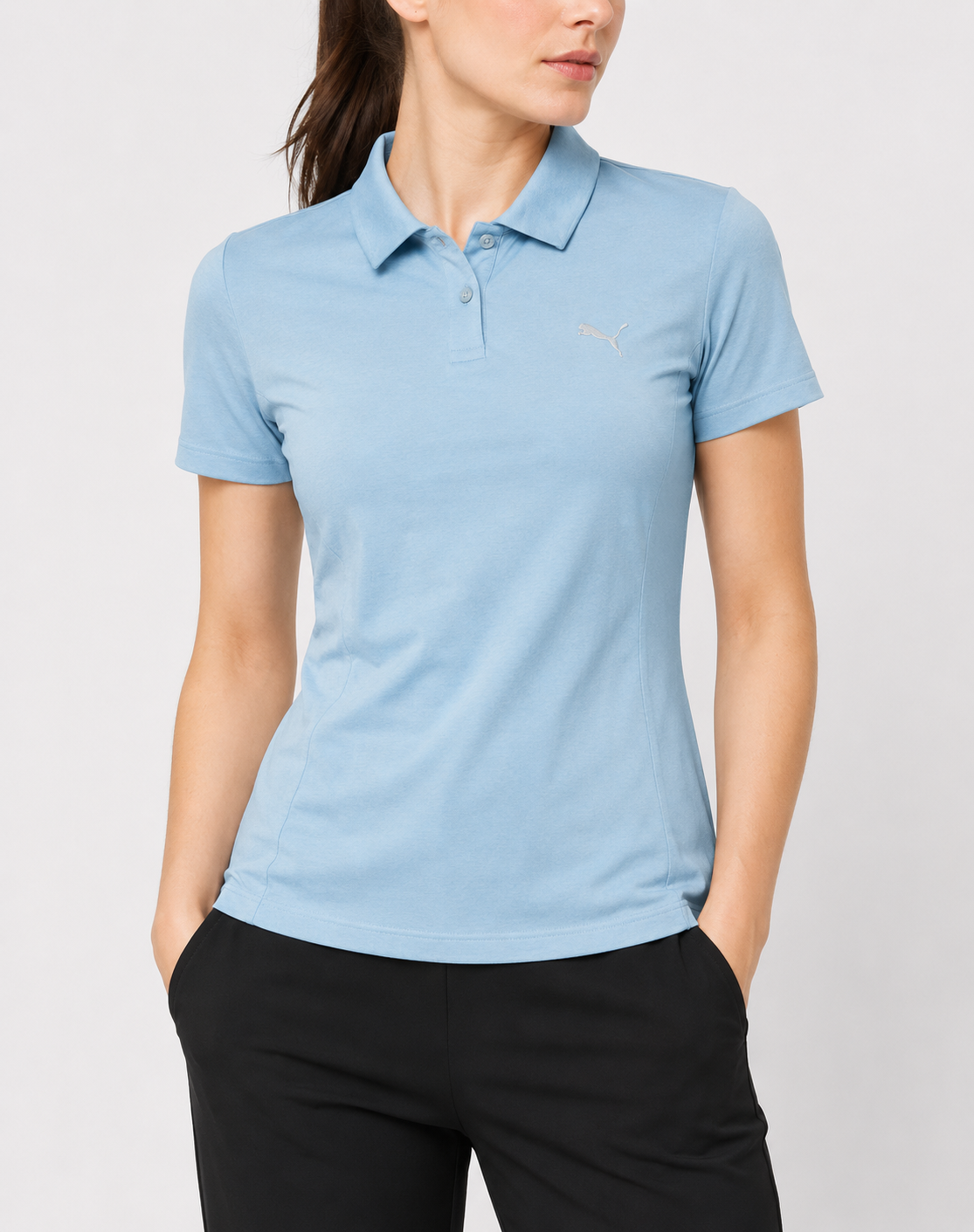 Puma Women Sport Blue Polo T Shirt