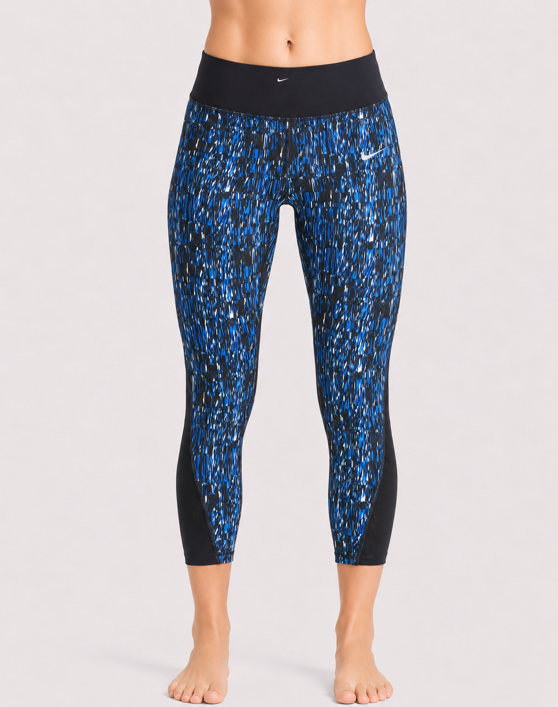 Nike Dri Fit Women Blue Sport Tights