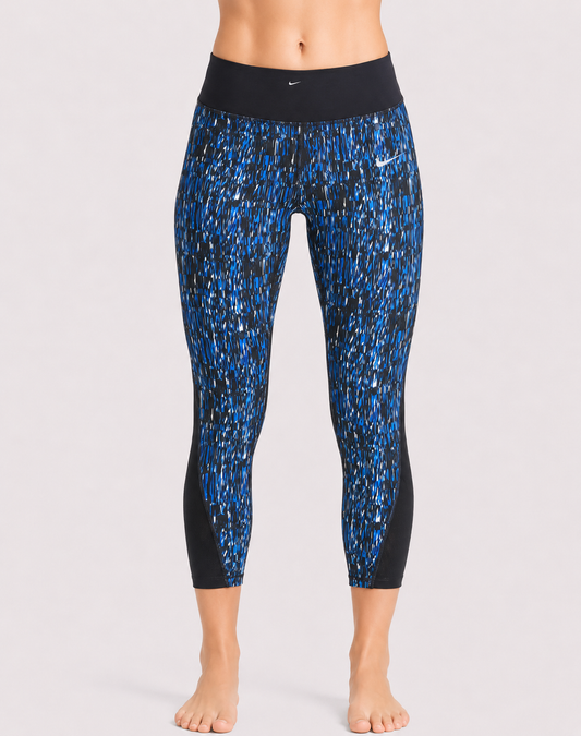 Nike Dri Fit Women Blue Sport Tights