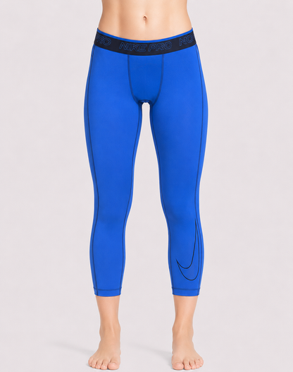 Nike Dri Fit Women Blue Sport Tights
