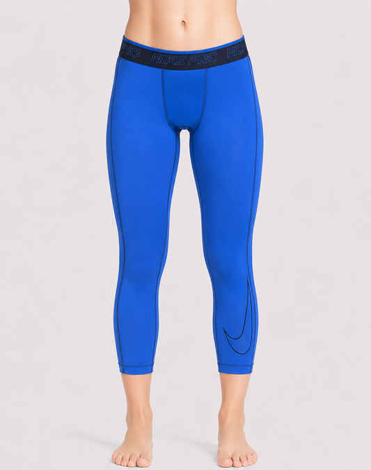 Nike Dri Fit Women Blue Sport Tights