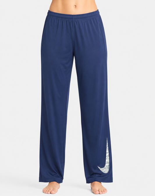 Nike Dri Fit Women Blue Sport Trouser