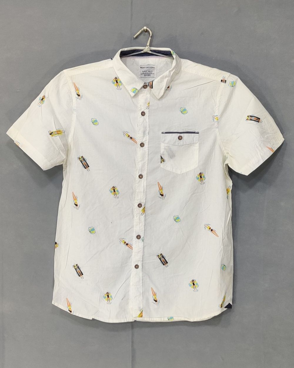 Distortion Branded Original Cotton Shirt For Men