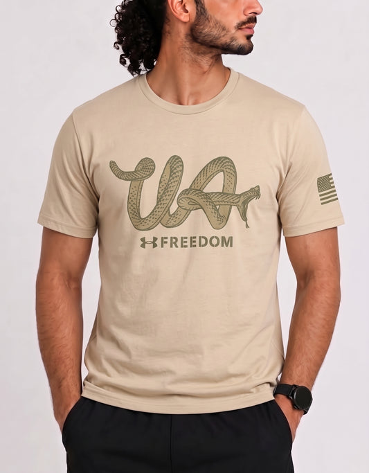 Under Armour Men Cream Cotton T Shirt 2XL