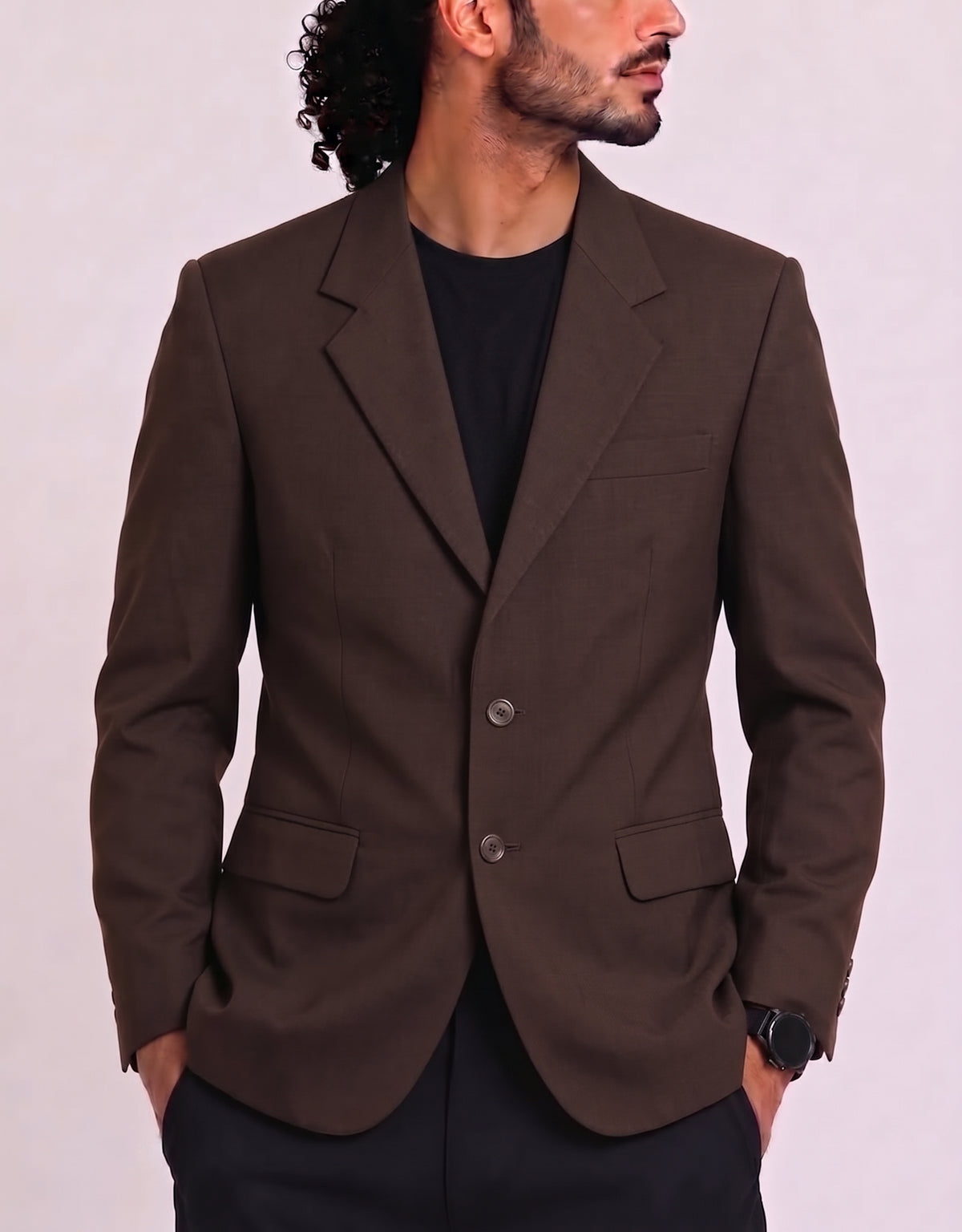 Pilica Men Cotton Brown Coat M