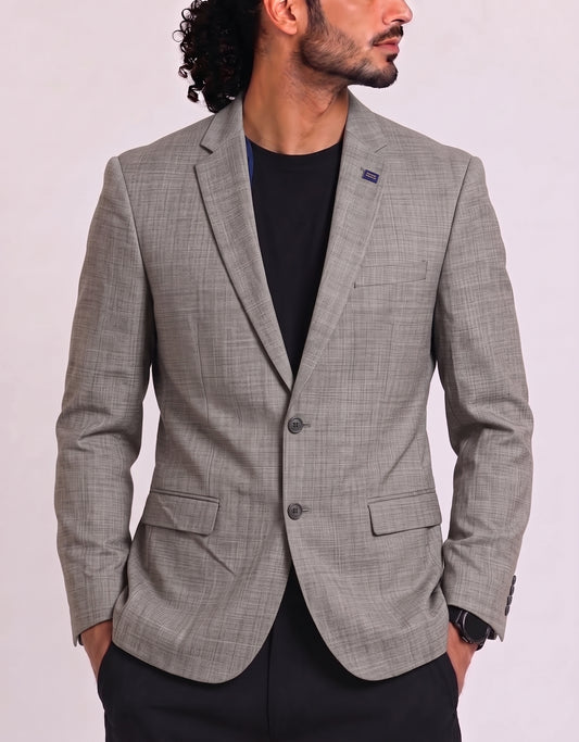 Ok Egara Men Cotton Gray Coat M