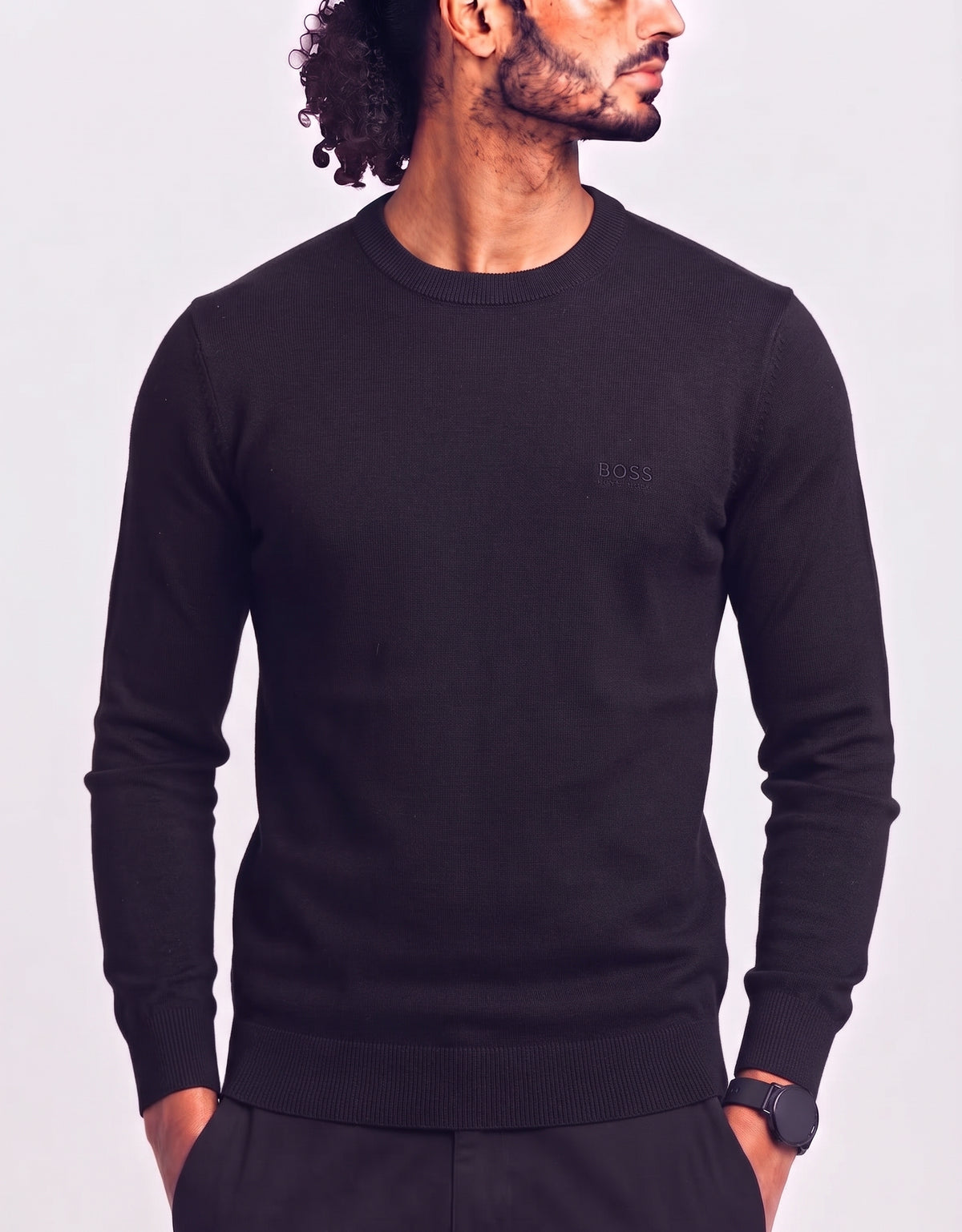 Hugo Boss Men Gray Sweater XL