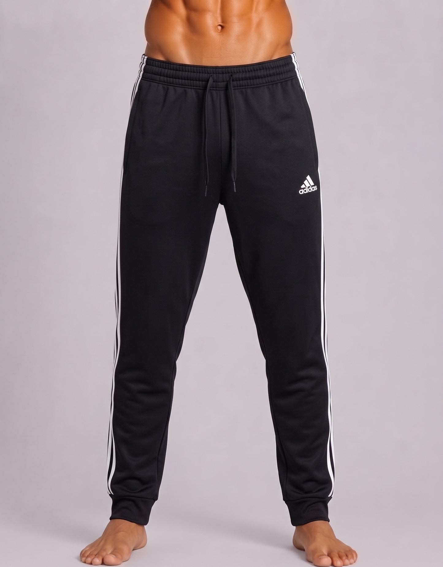 Adidas Men Cotton Black Trouser M