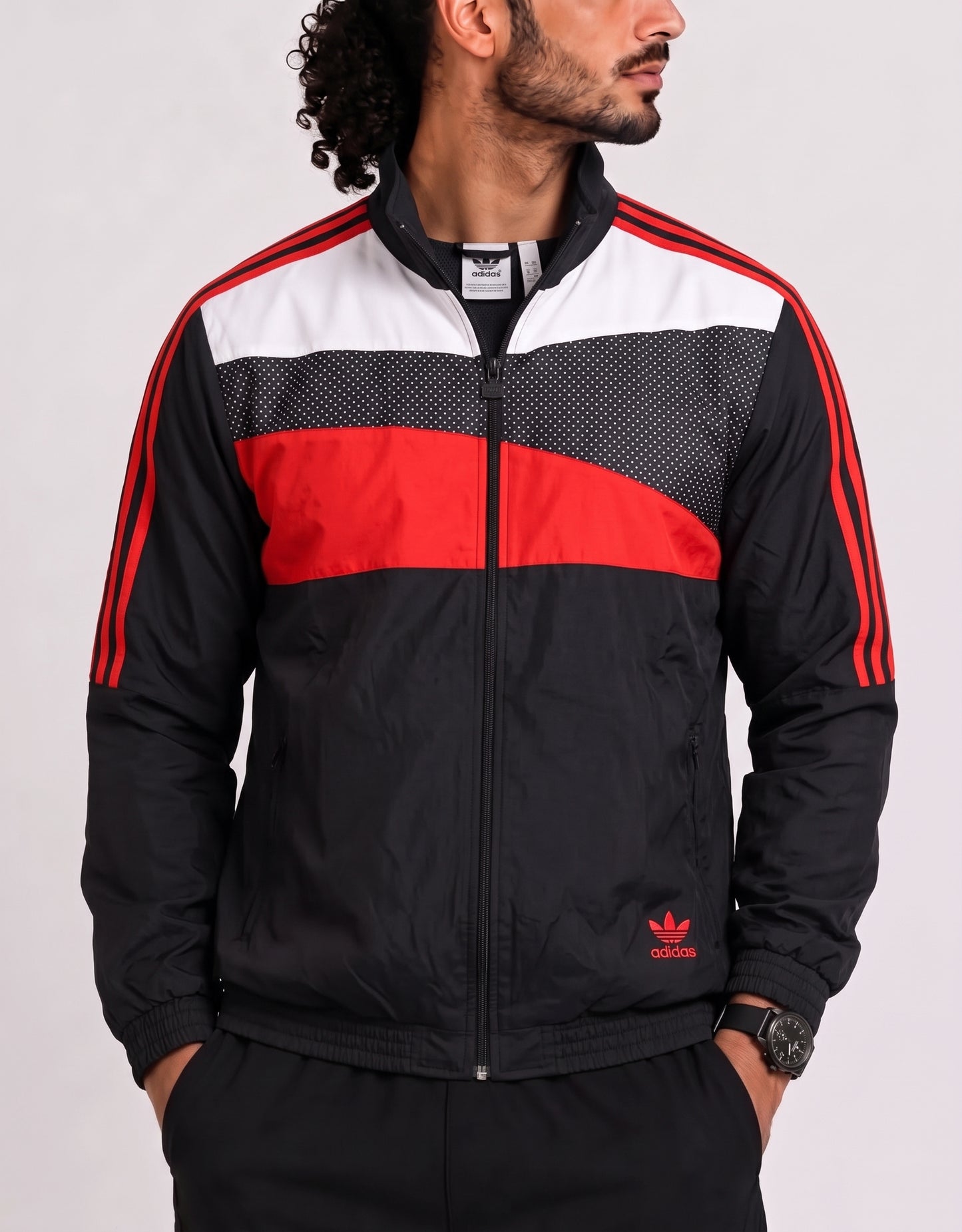 Adidas Sport Black Men Windbreaker L