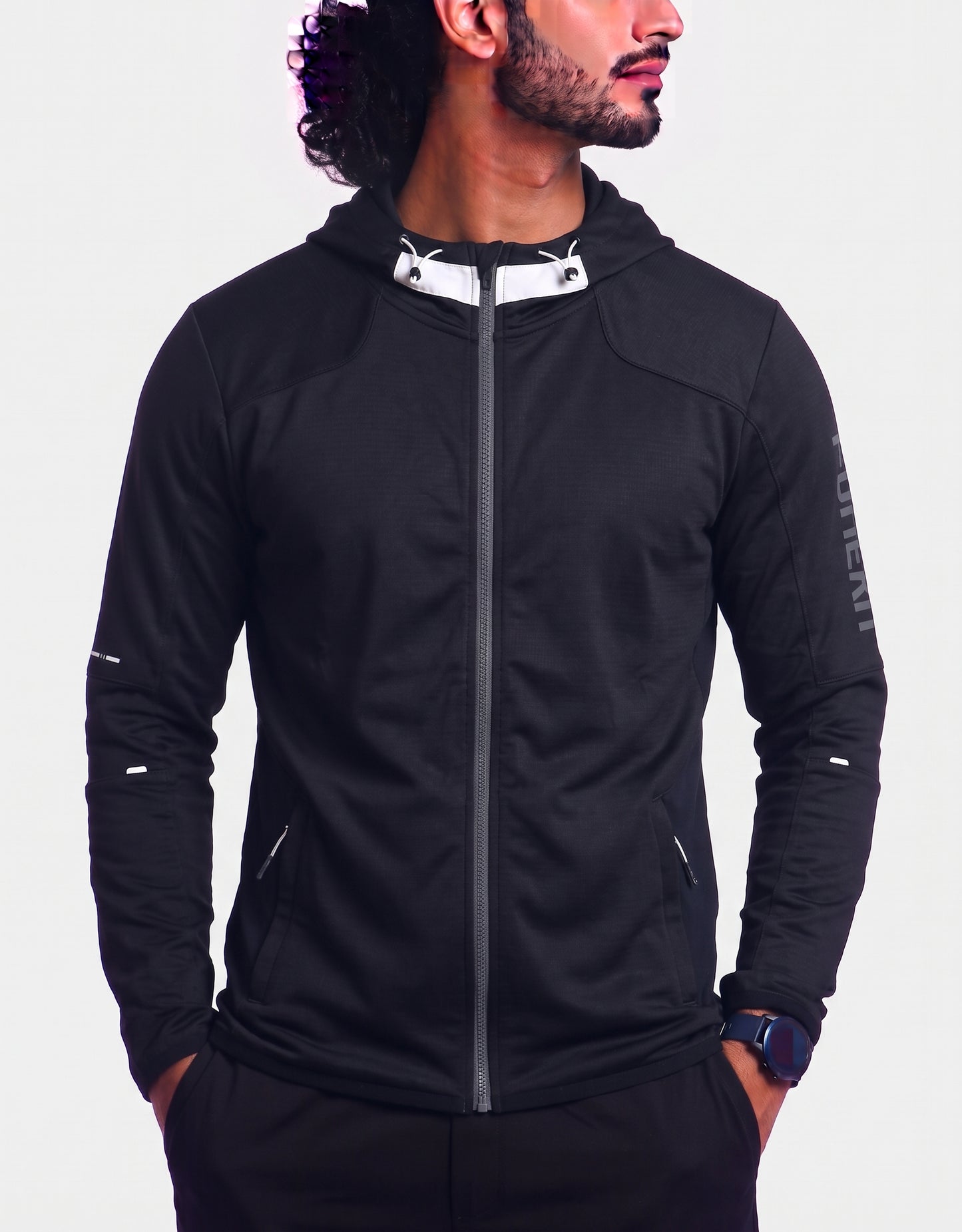 Under Armour Men Sport Black Zipper M