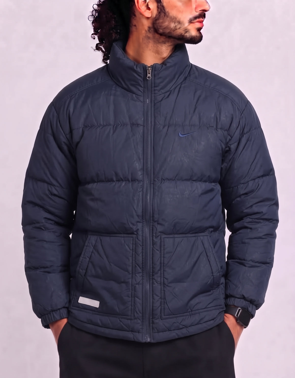 Nike Men Blue Puffer Jacket