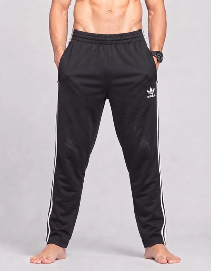 Adidas Men Polyester Black Sport Trouser M