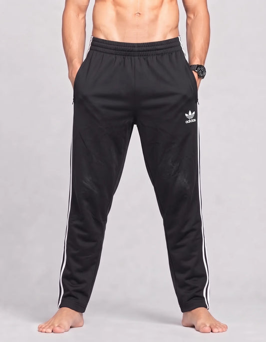 Adidas Men Polyester Black Sport Trouser M