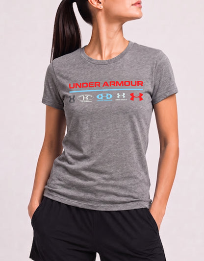 Under Armour Women Sport Gray T Shirt S