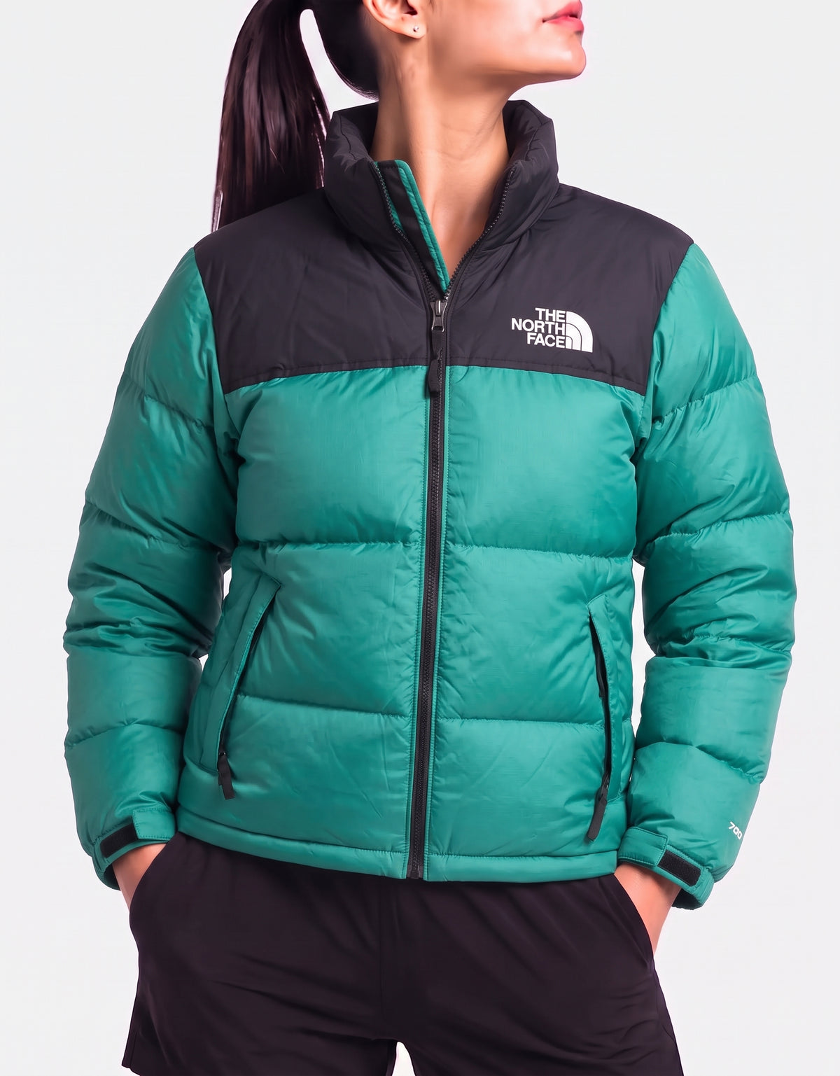 The North Face 700 Fill Women Blue Puffer Jacket