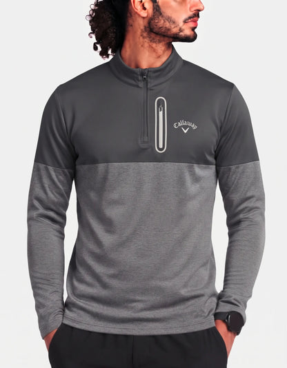Callaway Men Polyester Gray Sweatshirt XL