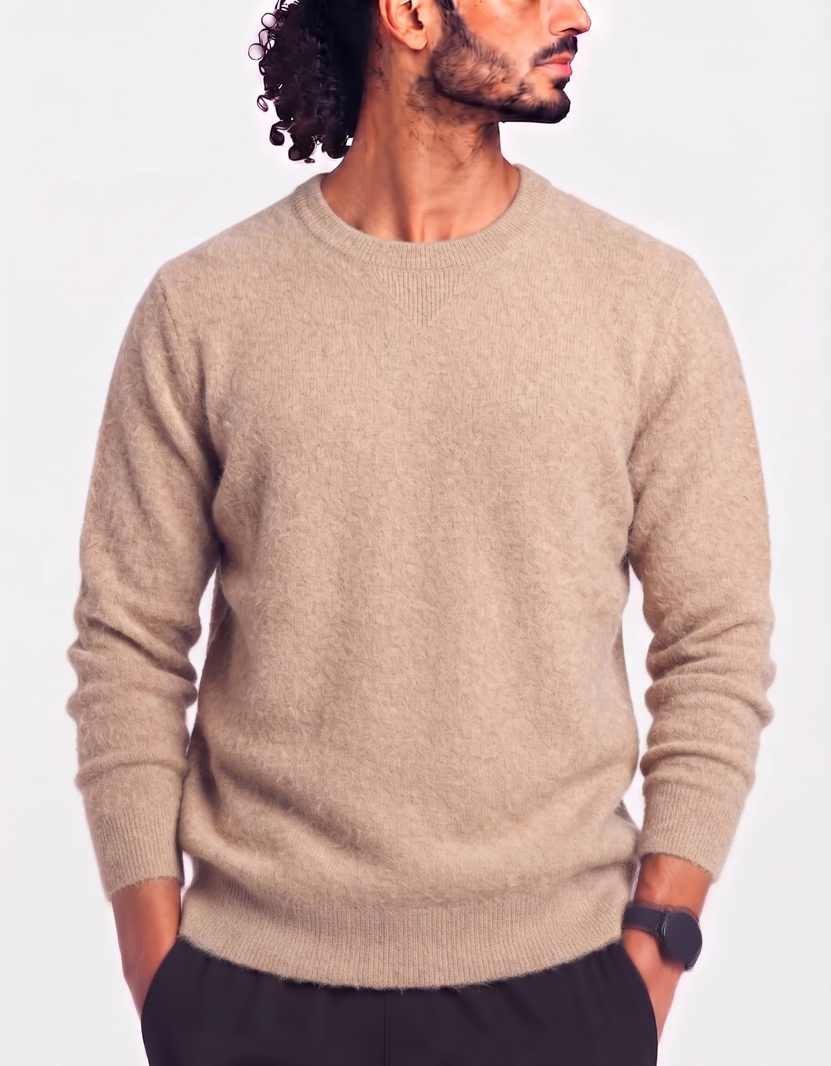 Tommy Hilfiger Men Cream Sweater L