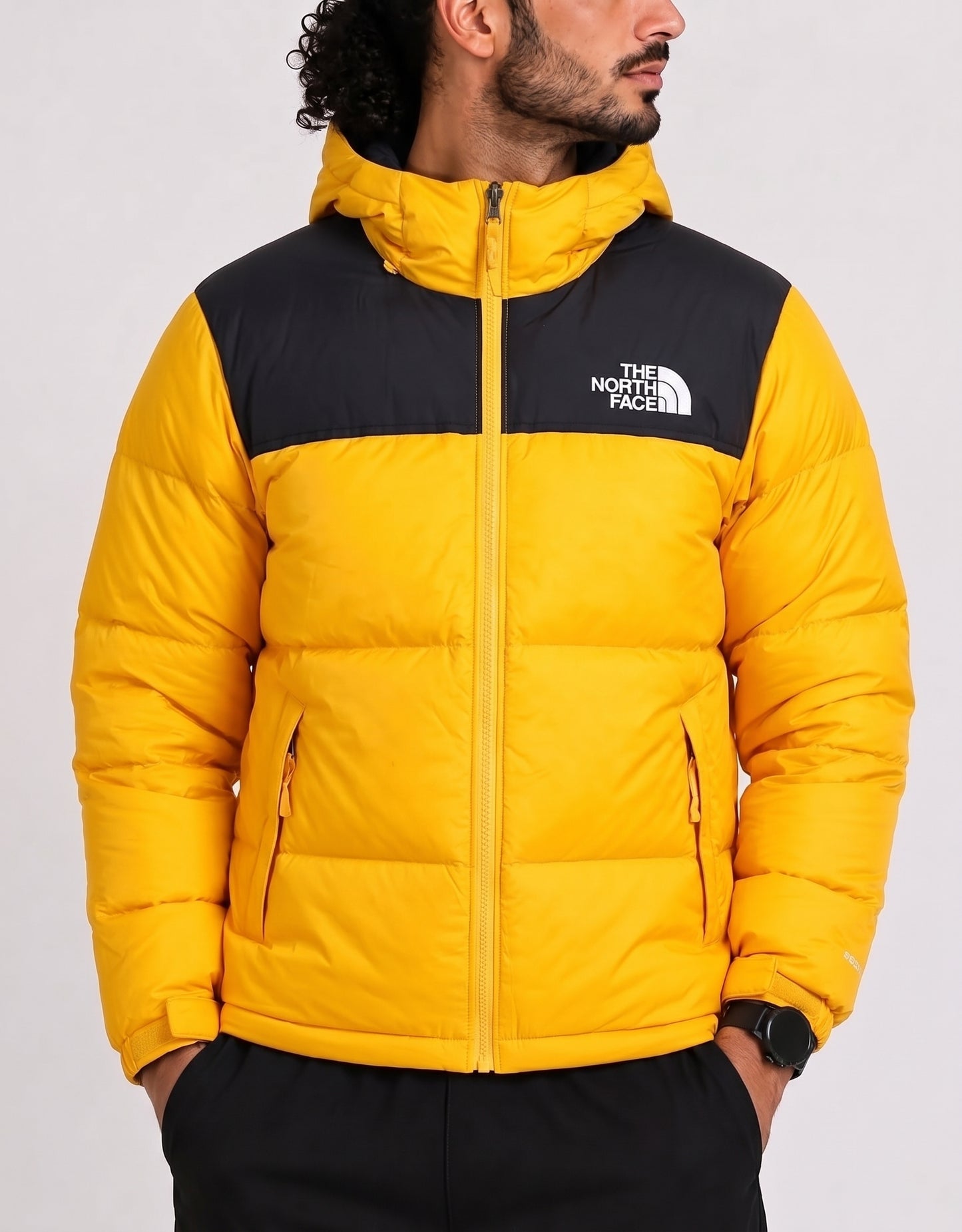 The North Face Men Puffer Yellow Jacket