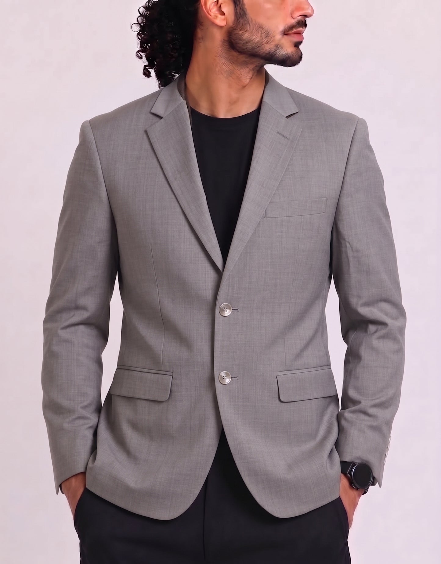 Massimo Dutti Men Cotton Gray Coat M