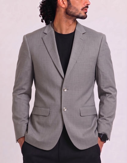 Massimo Dutti Men Cotton Gray Coat M